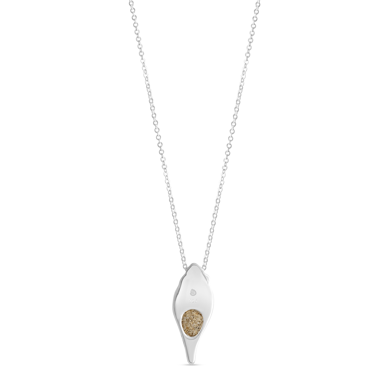 Diamond Conch Necklace - Sterling