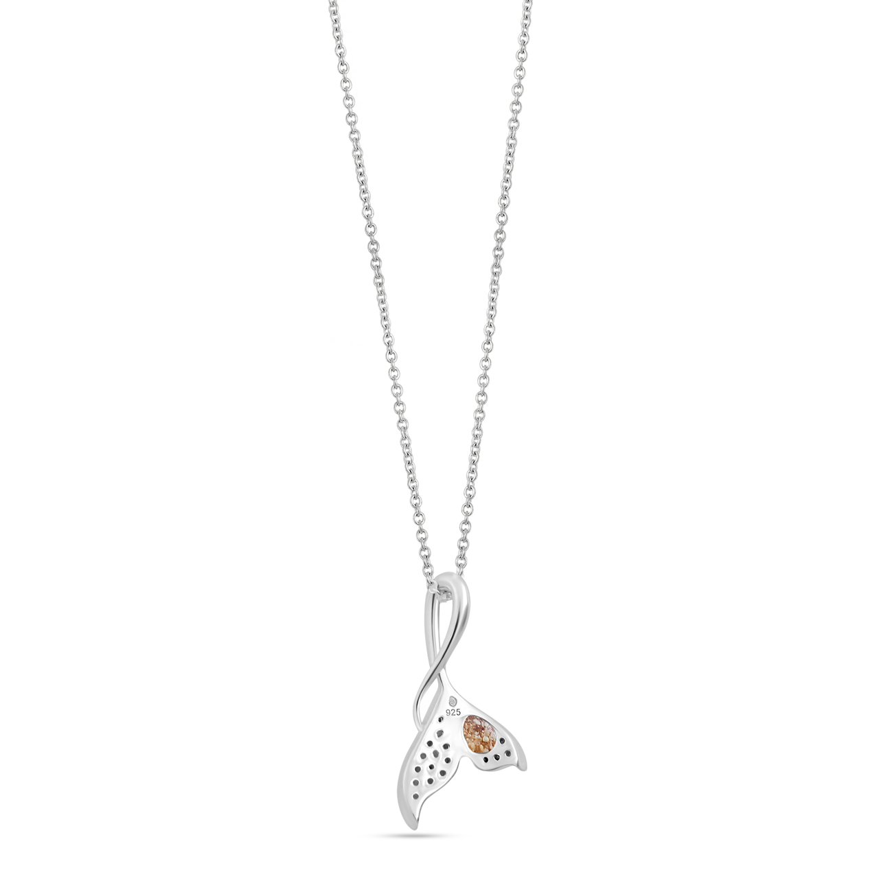 Diamond Fin Necklace - 14k White Gold
