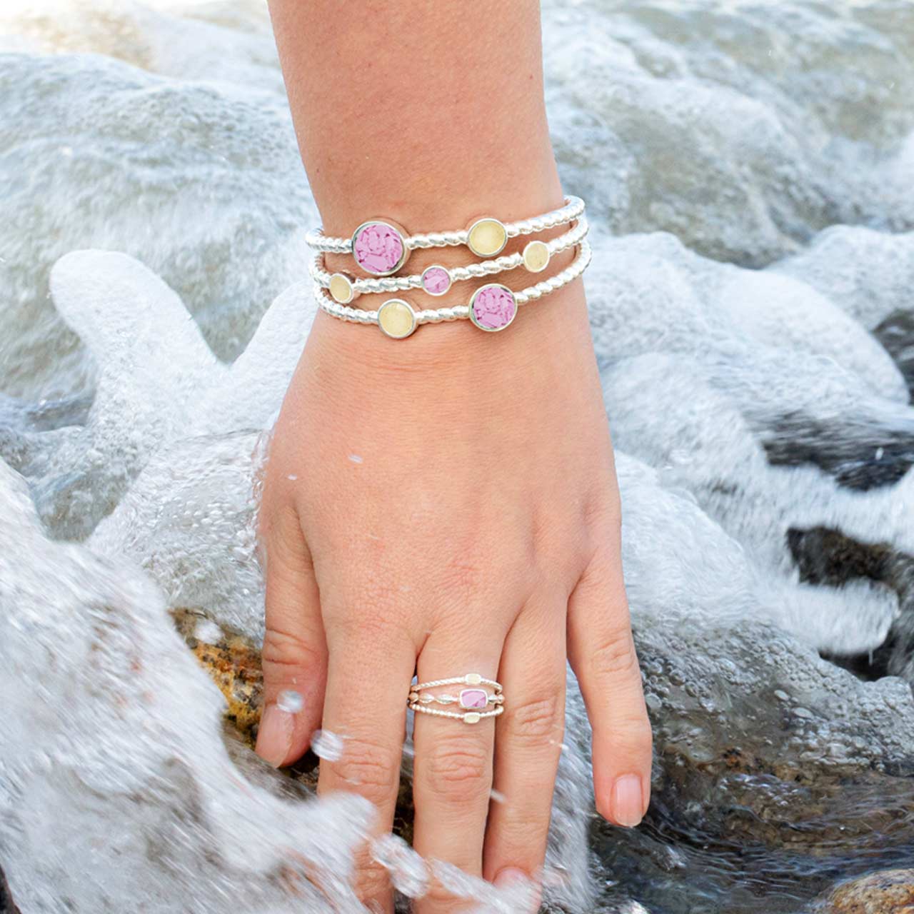 Dune Jewelry x 4ocean - Rope Seven Sand Cuff Bracelet - Florida