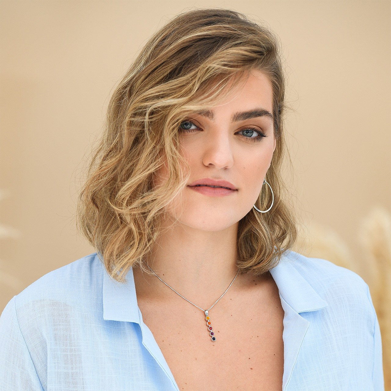Endless Summer Sunsets Vertical Bar Necklace
