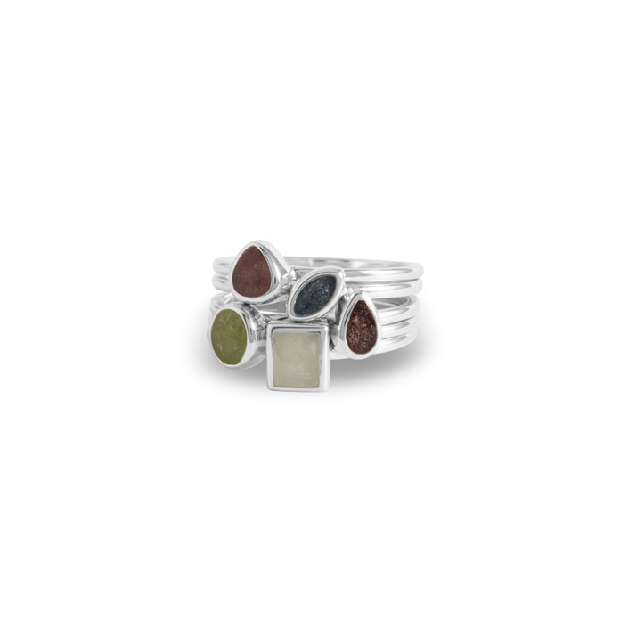 Geometric Stacker Ring - Square