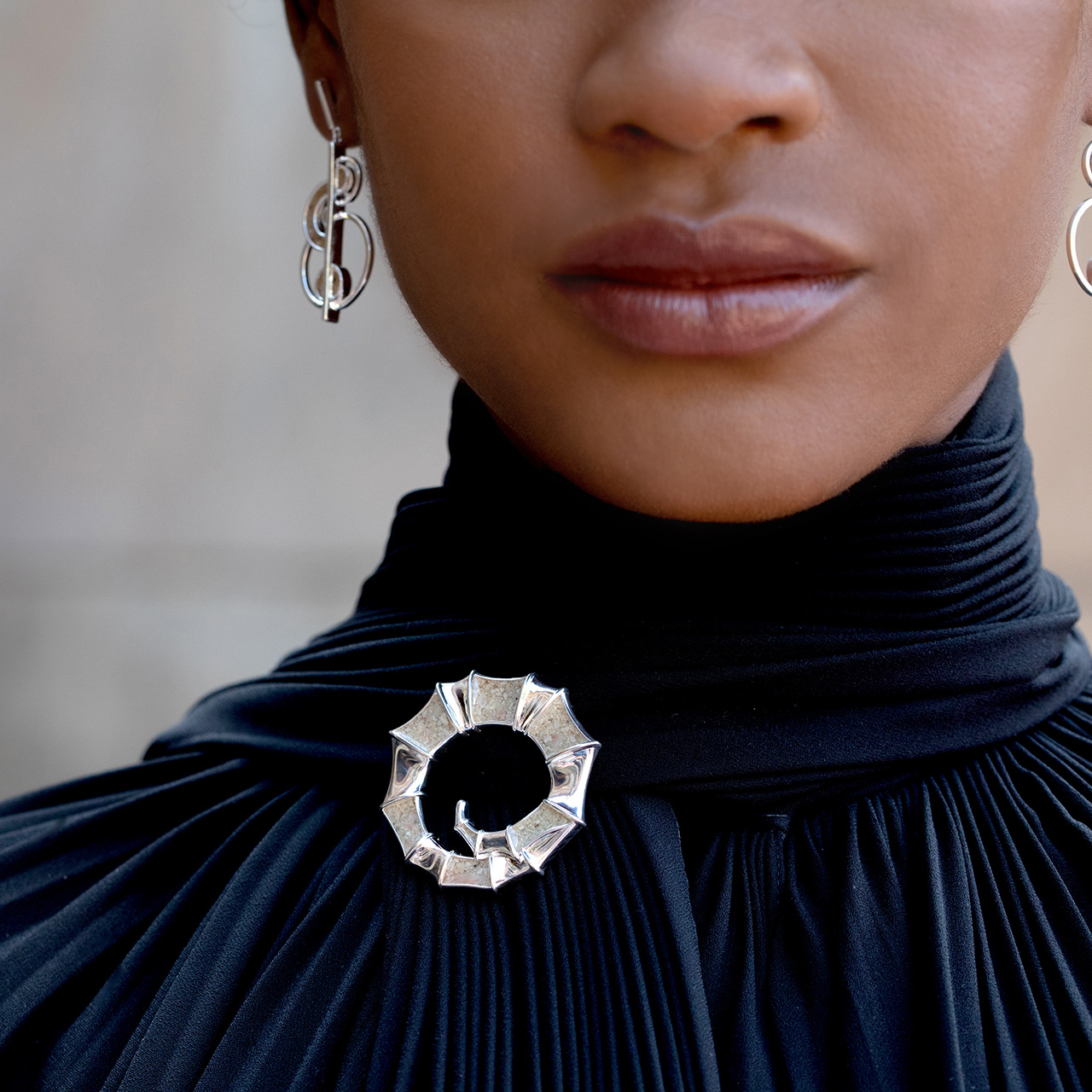 The BREEDLOVE Necklace & Brooch by Dy'amond Breedlove
