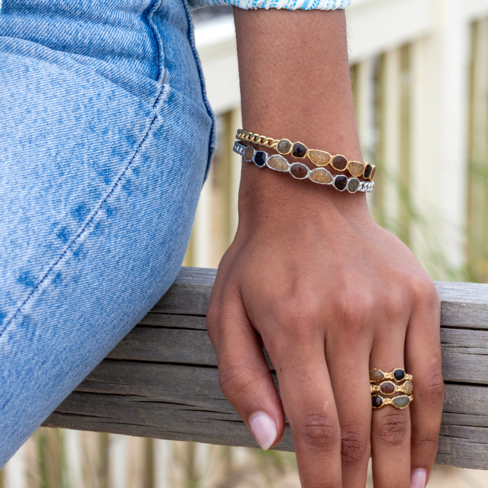 &earth - Mia Tierra Cuff Bracelet - Silver