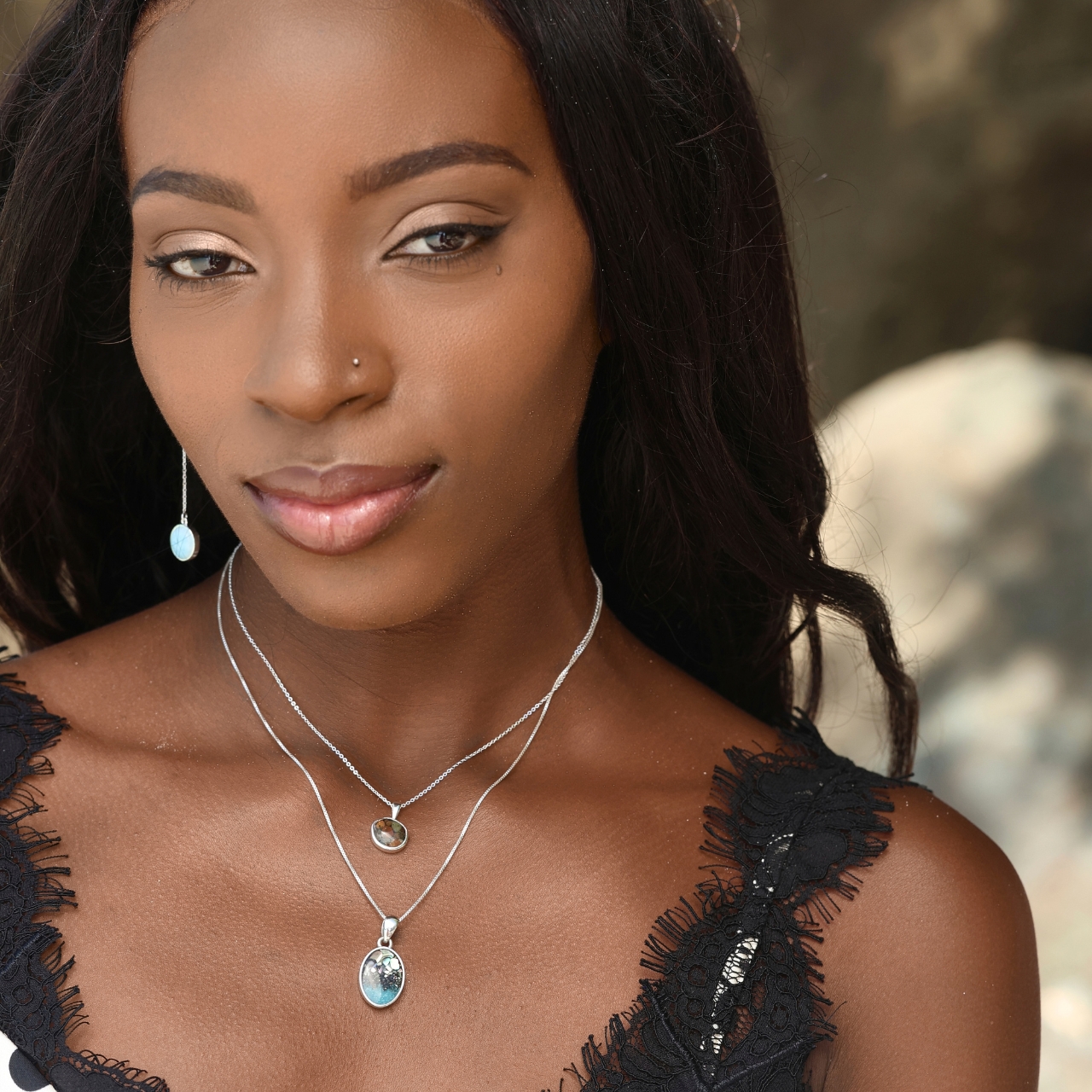 Sandrop Necklace - Dune Silver