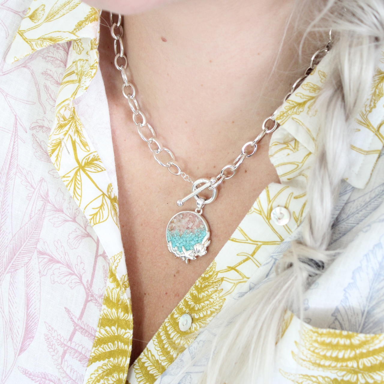 Seaside Necklace - Dune Silver