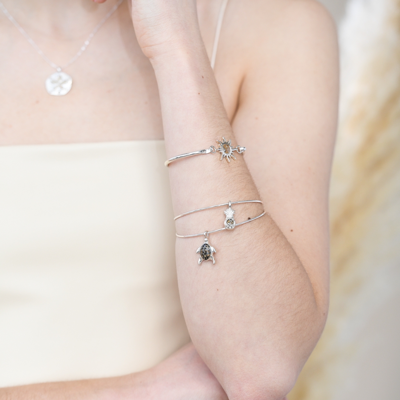 Beach Bangle - Pineapple | The Original Beach Sand Jewelry Co. | Dune Jewelry