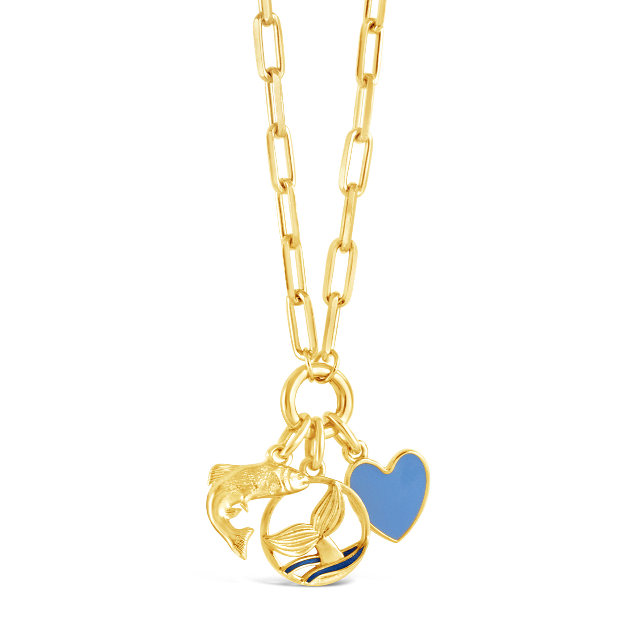 Collectible Travel Treasures™ Charm Holder Necklace - 14k Gold Vermeil