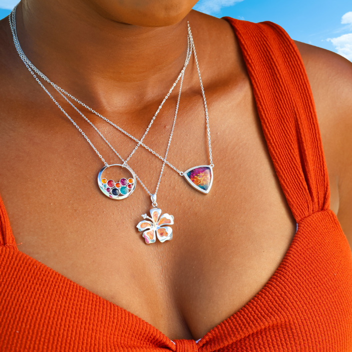 Trillion Necklace by Christine Kesteloo