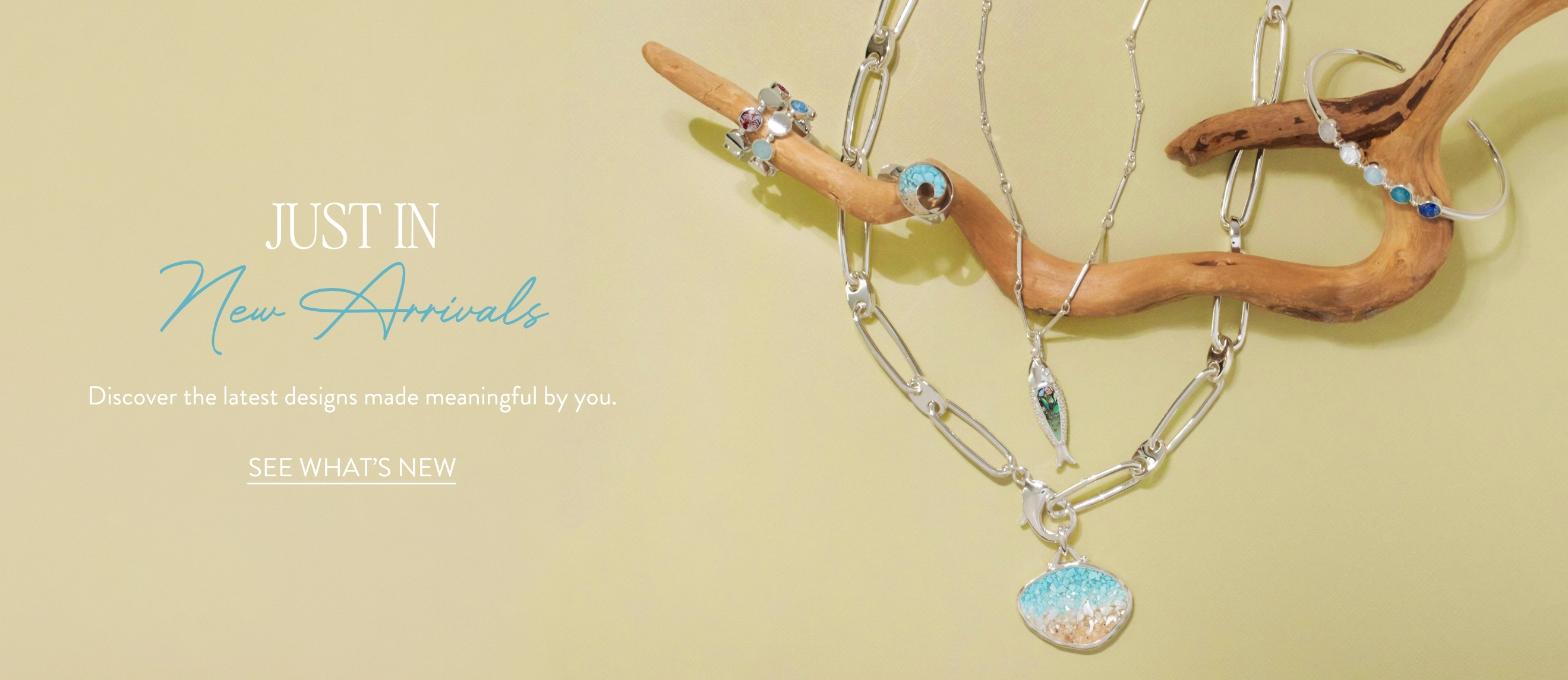 Personalized jewelry from the Dune Bon Voyage Event featuring sterling silver necklaces, bracelets, and keepsakes inspired by meaningful places with exclusive pricing.