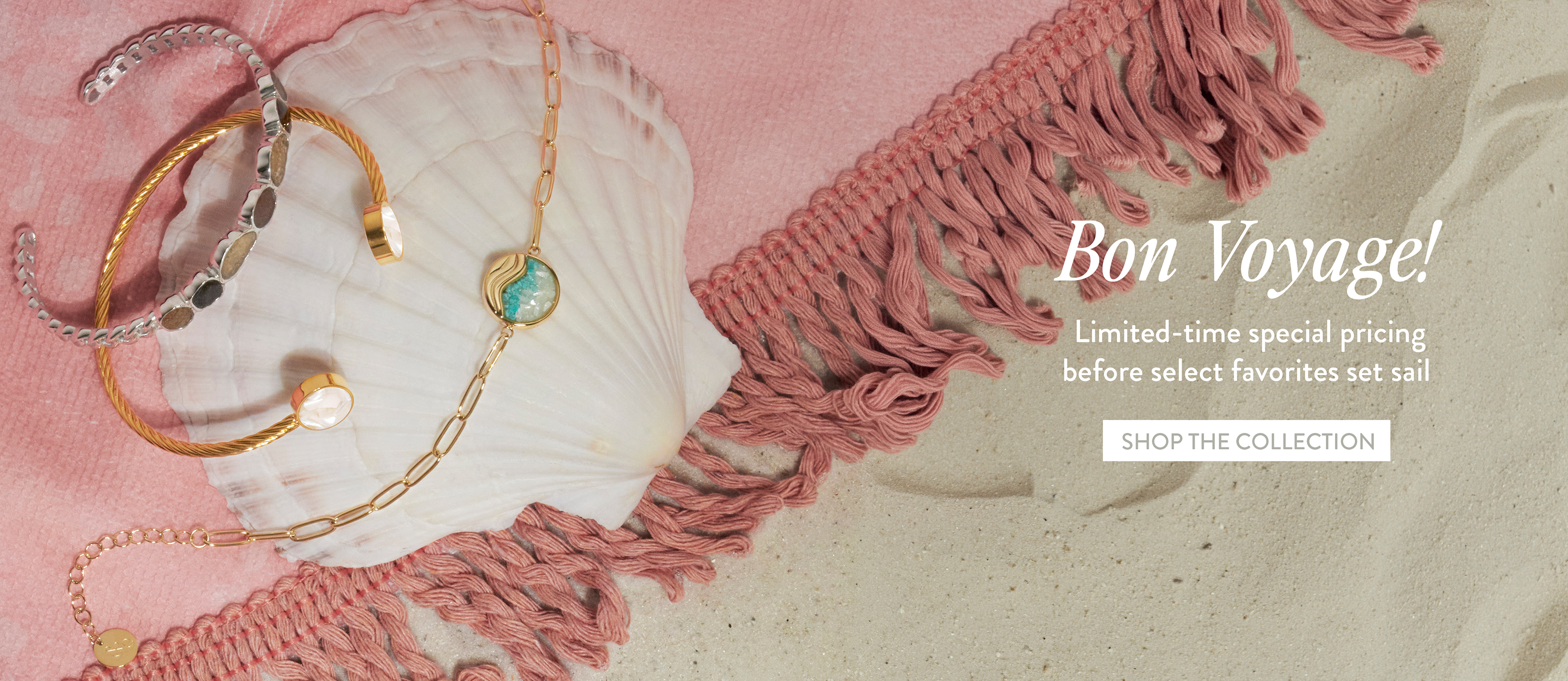 Personalized jewelry from the Dune Bon Voyage Event featuring sterling silver necklaces, bracelets, and keepsakes inspired by meaningful places with exclusive pricing.